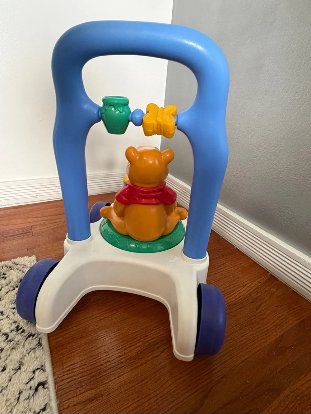 Vintage Disney Winnie the Pooh Push Walker Activity Toy 90’s